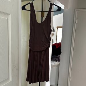 Elegant Brown Fae Mini Dress